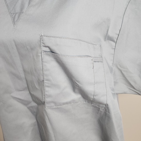 Wonderwink Wonder Work Scrub Top Womens Large Medical Shirt V Neck Cotton Poly - Picture 2 of 14